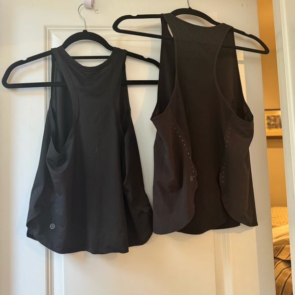 Set of Lululemon Athletica Black Asymmetrical Sleeveless Tank Tops - Picture 4 of 6